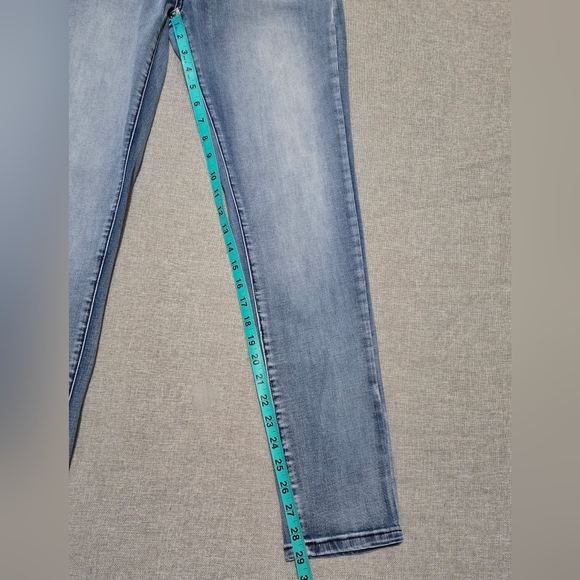 KanCan Jeans Light Blue Stretchy Skinny Jeans Distressed Faded Size W 13 / 30 - Picture 15 of 15